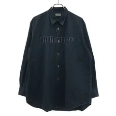COMME des GARCONS HOMME  コムデギャルソンオム 1990’s 小窓パッチシャツ  ネイビー ｰ
