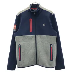 POLO GOLF RALPH LAUREN ポロゴルフ ラルフローレン スウェットブルゾン  グレー×ブルー Sのサムネイル