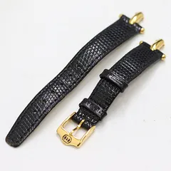 グッチ 12 純正ベルト レザー ブラックカラー 5mm用 レディース腕時計 2000000 NSK MST