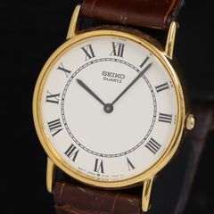 新品ベルト】SEIKO ブレゲ針 ローマン文字盤 ヴィンテージ 稼働 7N29 