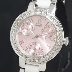 QZ Lancetti LT-6368 ピンク文字盤 デイデイト レディース腕時計 2000000 NSK KRK