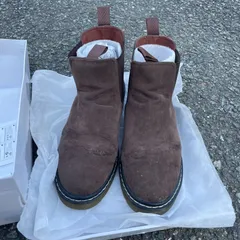 【送料込み】本革ブーツ cm アダストリア スエード調 厚底 サイドゴアブーツ ブラウン 茶色 （株）アダストリア ほぼ未使用