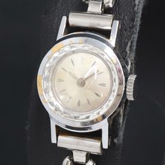 3-3483 SEIKOセイコーリングウォッチシルバー_シェル文字盤 手巻・稼働