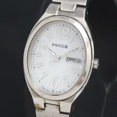 ソーラー シチズン ウィッカ E001-S079713 シェル文字盤 デイト 腕時計 2000000 NSK KRK