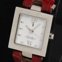 トラサルディ TRD-6027 QZ 白文字盤 レディース腕時計 KRH 2000000 NSK