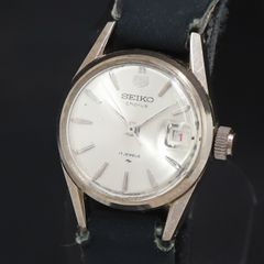 稼働】1973年 SEIKO 自動巻き レディース デイト ベルト新品 21石 