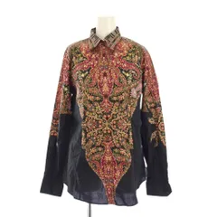 エトロ ETRO シャツ ブラウス 長袖 レギュラーカラー ペイズリー柄 44 マルチカラー タグ付き /BB