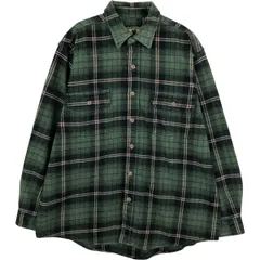 古着 フィールドアンドストリーム FIELD&STREAM 長袖 ヘビーネルチェックシャツ メンズL相当/eaa614026