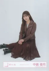 櫻坂46 Addiction 中嶋優月 レザージャケットコーデ 座り