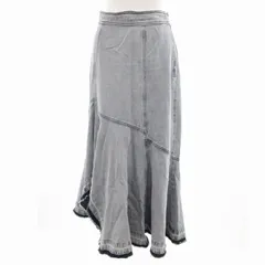 レディアゼル REDYAZEL 美品 マーメイドスカート カットオフ ロング丈 S 水色 ライトブルー /HO