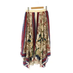 ジーナシス JEANASIS スカート ロング 総柄 フレア F マルチカラー /HK