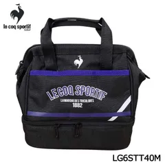 新品★ルコック★le coq sportif★LG6STT40M 2層式 大開口カートポーチ★ラウンドバッグ★保冷・保温機能★2026★【BK00】ブラック