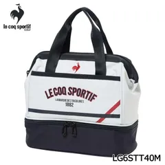 新品★ルコック★le coq sportif★LG6STT40M 2層式 大開口カートポーチ★ラウンドバッグ★保冷・保温機能★2026★【WHRD】ホワイト/レッドのサムネイル