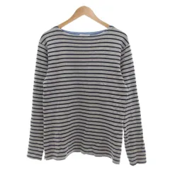 グリーンレーベルリラクシング ユナイテッドアローズ green label relaxing カットソー 長袖 ボーダー S グレー系 /UO ■GY14