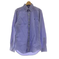 ラルフローレン RALPH LAUREN シャツ S 青 ブルー ボタンダウンカラー 長袖 /AU