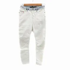 ディーゼル DIESEL EAZEE デニムパンツ ジーンズ スキニー アンクル丈 ボタンフライ 23 XS オフホワイト /HO38