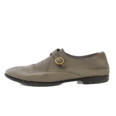 イヴサンローラン YVES SAINT LAURENT ローファー レザーシューズ 39.5 グレー /TK