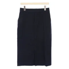 23区 オンワード樫山 タイトスカート ミモレ ロング スリット 無地 ワンカラー 40 紺 ネイビー /BB