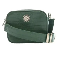 エヴリス EVRIS クロコボールチェーンミニショルダーバッグ クロコ型押し 緑 グリーン /SS ■OS