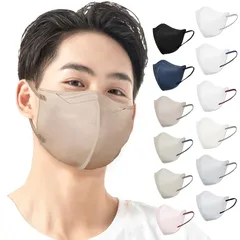 【新品】 [Brodio] 3Dマスク 大きめ バイカラー【秋冬新色追加】 カラー 立体マスク 大きめ メンズ 不織布 30枚「フィット感UP!」肌にやさしい 息がしやすい 耳が痛くならない 通気性 不織布 大きめマスク モカブラウン×紐ブラウン