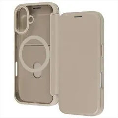 【新品・2営業日で発送】レイ・アウト iPhone 17 クリアフリップケース マグ マグ充電対応／ベージュ(RT-P52LCM／BE)