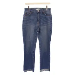 ミラオーウェン Mila Owen 裾段差脇スリットデニムパンツ ジーンズ ジップフライ カットオフ 2 青 ブルー 09WFP211450 /BB