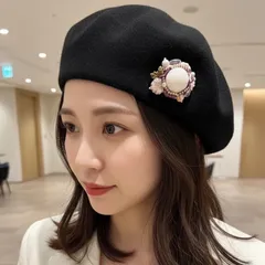 桜ピンクのビーズブローチ　1点のみ