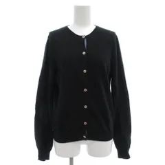 ピーエスポールスミス PS Paul Smith Woman カーディガン ニット 長袖 薄手 M 黒 ブラック /GV