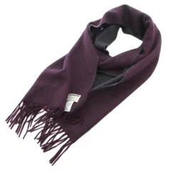 B&Y ユナイテッドアローズ BEAUTY&YOUTH ビューティー&ユース リバーシブルカシミヤマフラー ストール フリンジ グレー 紫 パープル /GV