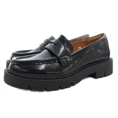 ユニクロ UNIQLO シー C コンフィールタッチローファー 厚底 24.5cm 黒 ブラック /GV