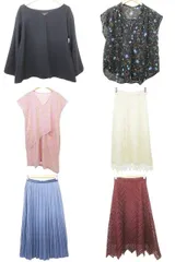 ジュエルチェンジズ Jewel Changes アローズ 他 衣類 6点セット まとめ トップス スカート ワンピース S～Mサイズ マルチカラー