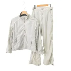 フィラ FILA スポーツウエア 上下セットアップ ジャケット ボトム ジップアップ Sサイズ アイスグレー