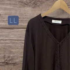 刺繍レース カーディガン レディース トップス 羽織り  ブラウン サイズL L