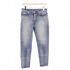 アッパーハイツ upper hights THE STELLA スリムテーパードデニムパンツ ジーンズ ジップフライ W24 水色 ライトブルー /BB