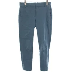 セオリー Theory パンツ 0 青 無地 クロップド丈 スラッシュポケット /RE