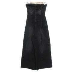 チコ Chico オールインワン デニムパンツ ジーンズ チューブトップ F 黒 ブラック /NU