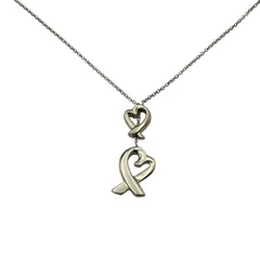 TIFFANY & CO.(ティファニー) Double Open Heart Lariat Elsa Peretti Necklace ダブル オープンハート ラリアット エルサペレッティ ネックレス  シルバー