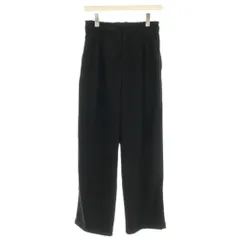 グリーンレーベルリラクシング ユナイテッドアローズ green label relaxing タック ワイド パンツ スラックス 38 黒 ブラック /☆G