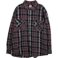 古着 ディッキーズ Dickies 長袖 フランネルチェックシャツ メンズXL相当/eaa614002