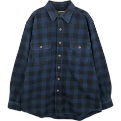 古着 フィールドアンドストリーム FIELD&STREAM 長袖 フランネルチェックシャツ メンズL相当/eaa614004