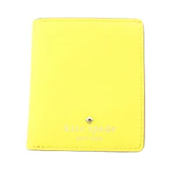 ケイトスペード KATE SPADE 二つ折り財布 コンパクトウォレット レザー ロゴ 黄色 イエロー /BB