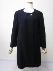 バーニーズニューヨーク】ロングコート ダブル グレー カシミヤ混 XL