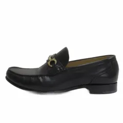 バリー BALLY ビット ローファー シューズ ブラック 6.5E 26.5cm