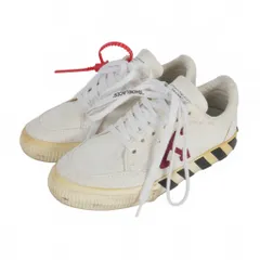 オフホワイト OFF WHITE ロゴスニーカー タグ キャンバスシューズ 37 ホワイト 白のサムネイル
