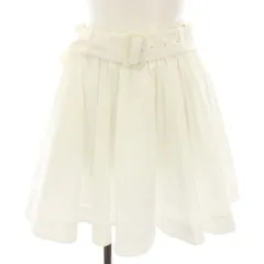 スナイデル SNIDEL 22AW ウエストゴムミニスカート フレアスカート ギャザースカート 0 白 ホワイト SWFS225115 /HN