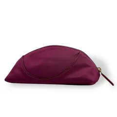 クリスチャンディオール Christian Dior アクセサリーポーチ ワインレッド ナイロン 化粧ポーチ コスメポーチ ロゴ刻印 レディース W4