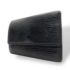 ルイ・ヴィトン Louis Vuitton ミュルティクレ6 M63812 エピ 6連キーケース ノワール ブラック レザー ゴールド金具 メンズ レディース M5