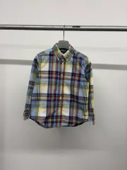 (4T) ポロラルフローレン キッズ BOYS チェック シャツ 長袖Tシャツ