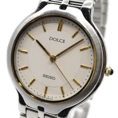 SEIKO セイコー Dolce ドルチェ 8N41-6100 クォーツ メンズ 腕時計 ホワイト文字盤 ステンレス 上品 ドレスウォッチ ビジネス フォーマル  g13