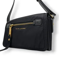 マークジェイコブス MARC JACOBS ショルダーバッグ クロスボディ 斜め掛け ポシェット カメラバッグ ナイロン レザー ブラック 黒 ゴールド金具 軽量 ミニバッグ レディース カジュアル デイリー 旅行 鞄 カバン サブバッグ U10